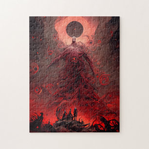 Giant Demon Creature Dark Fantasy Horror Jigsaw Puzzle