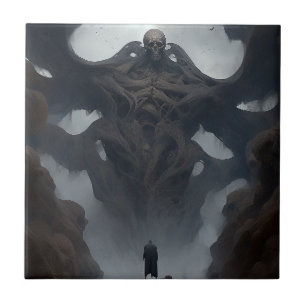 Giant Demon Creature Dark Fantasy Horror Tile