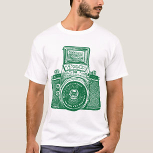 Giant East German Camera - Forest Green T-Shirt