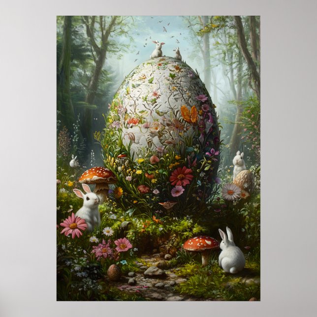 Giant Easter Egg Fantasy Woods Poster (Front)