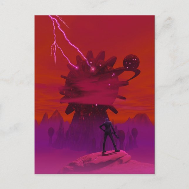 Giant Energy Gathering Tower Postcard (Front)