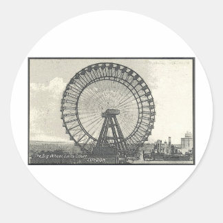 Giant Ferris Wheel LONDON Classic Round Sticker