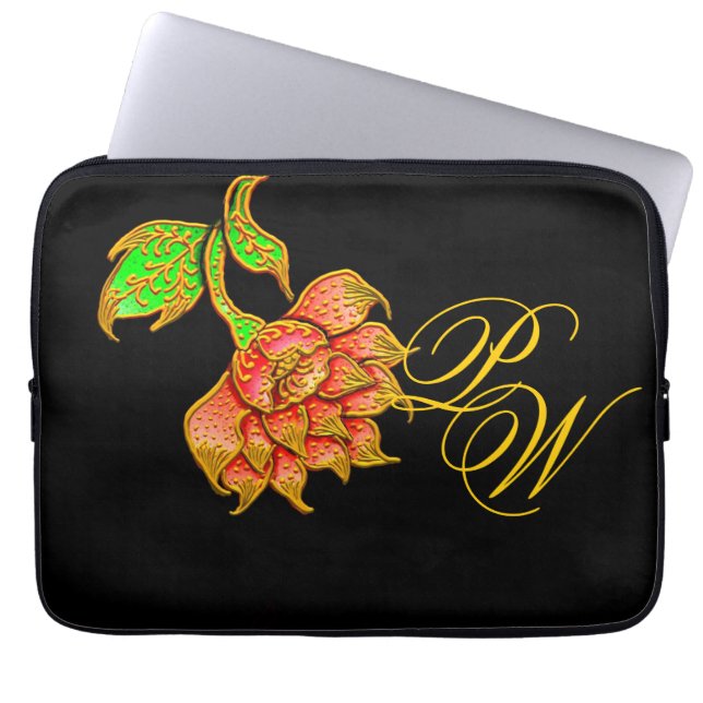 Giant Flower Laptop Sleeve (Front)