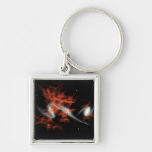 Giant galactic blobs key ring
