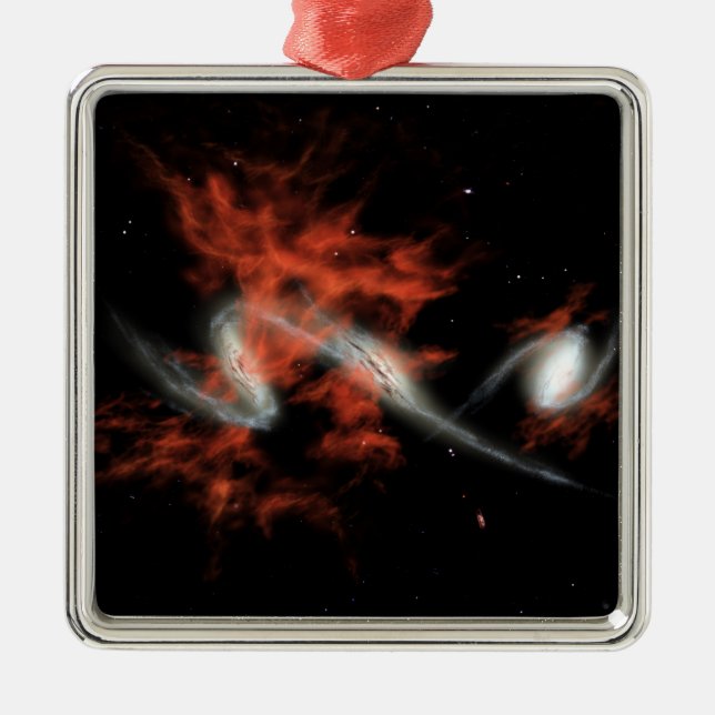 Giant galactic blobs metal tree decoration (Front)