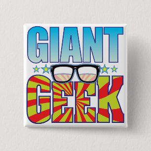 Giant Geek v4 15 Cm Square Badge