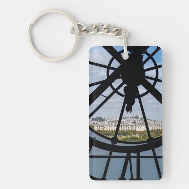 Giant glass clock at the Musée d'Orsay - Paris Key Ring (Front)
