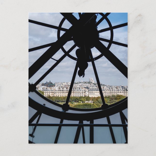 Giant glass clock at the Musée d'Orsay - Paris Postcard (Front)