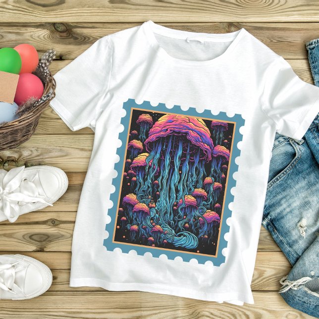 Giant Glow Jellyfish Tee | Psychedelic Ocean Shirt (Creator Uploaded)
