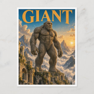 Giant, Gothic Fantasy Monster Postcard