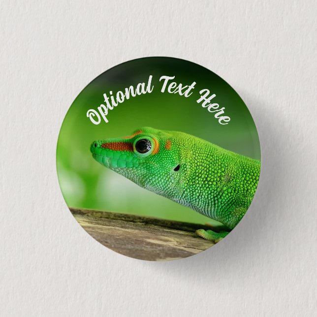 Giant Green Day Gecko - Phelsuma grandis 3 Cm Round Badge (Front)