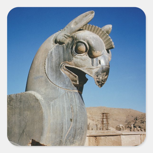 Giant griffin, Persian, c.516-465 BC Square Sticker (Front)