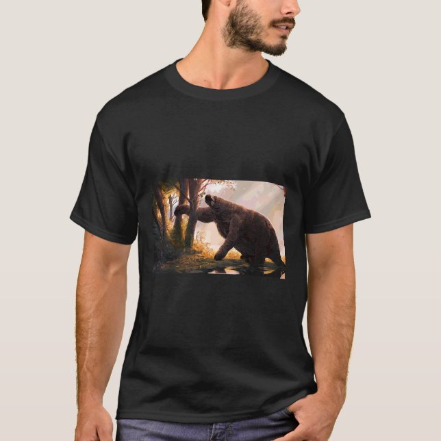 Giant Ground Sloth Snacking T-Shirt (Front)