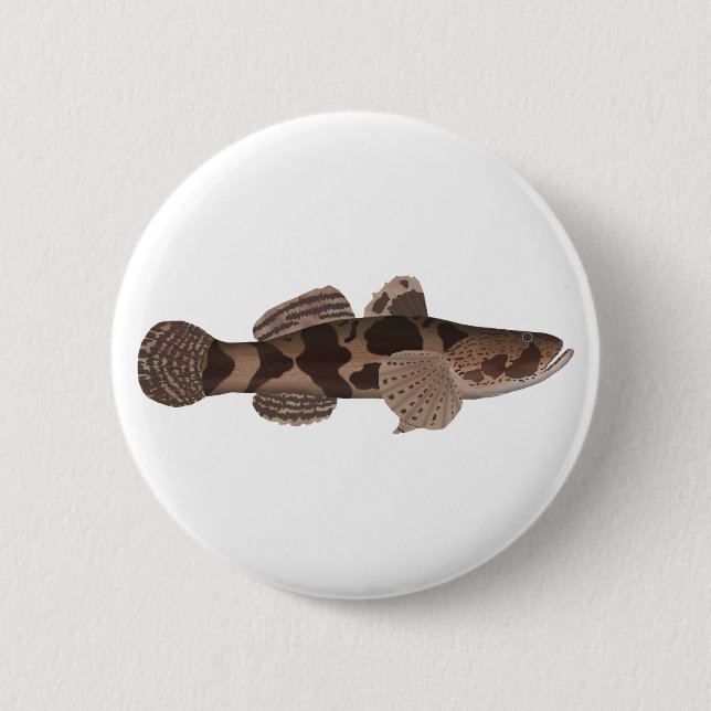 Giant Gudgeon 6 Cm Round Badge (Front)