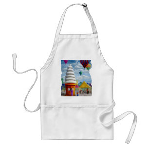 Giant Ice Cream Cone Carnival Landscape Standard Apron