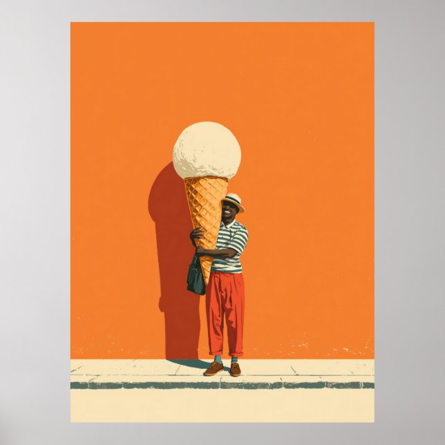 Giant Ice Cream Delight Poster (Front)