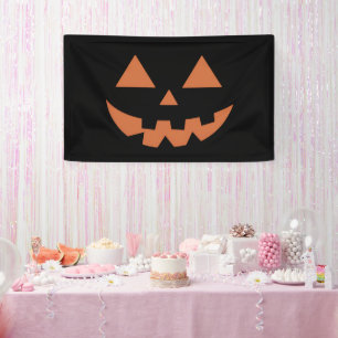 Giant Jack O' Lantern Face Halloween Pumpkin Banner