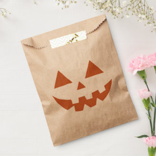Giant Jack O' Lantern Face Halloween Pumpkin  Favour Bags