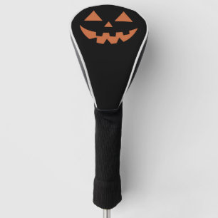 Giant Jack O' Lantern Face Halloween Pumpkin Golf Head Cover