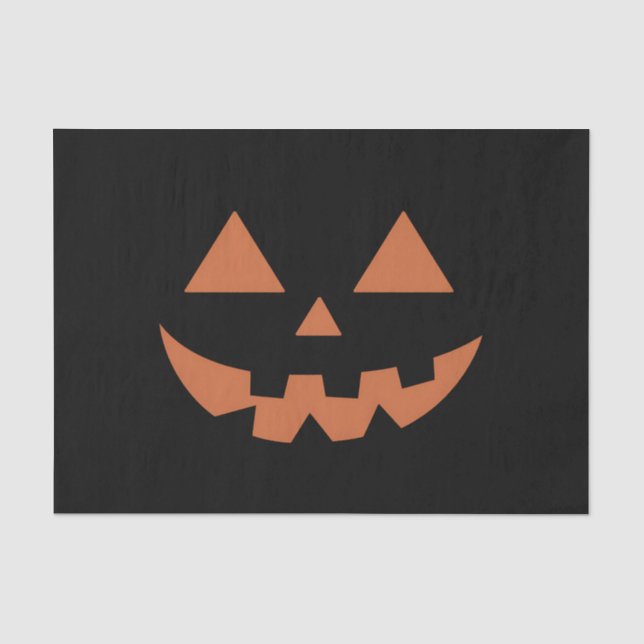 Giant Jack O' Lantern Face Halloween Pumpkin  Tissue Paper (Front)