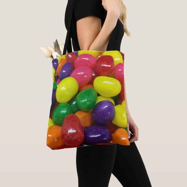 Giant Jelly Bean Tote Bag (Close Up)