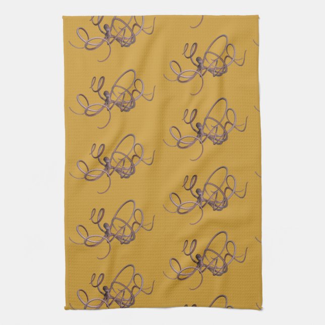 Giant Kraken Tea Towel (Vertical)