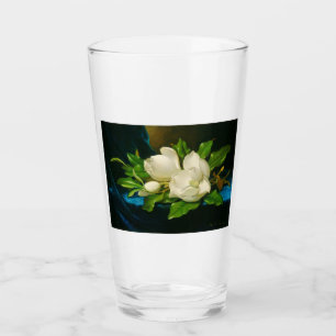 Giant Magnolias on a Blue Velvet Cloth (Heade) Glass