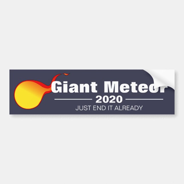 Giant Meteor 2020 Bumper Sticker (Front)
