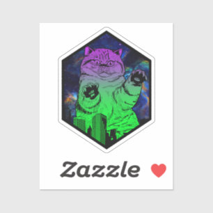 Giant Monster Catzilla Attacks Cat Skyline