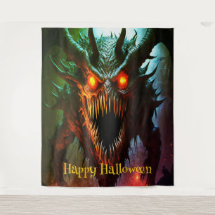 Giant Monster Halloween Backdrop Tapestry