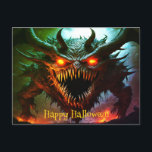 Giant Monster Halloween Postcard<br><div class="desc">Beautiful Giant Monster Halloween  Postcard</div>