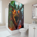 Giant Monster Halloween Shower Curtain<br><div class="desc">Beautiful Giant Monster Halloween Shower Curtain</div>