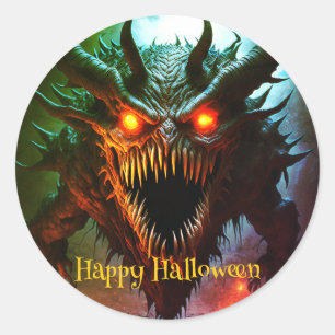Giant Monster Halloween Sticker