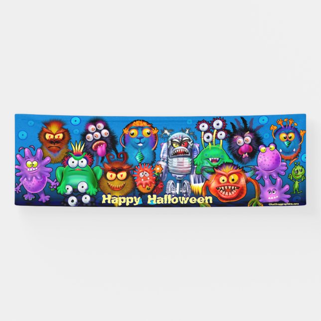 Giant monster mixer Halloween banner (Horizontal)