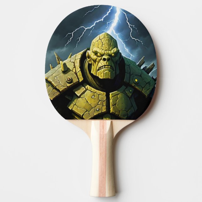 Giant Monster Warrior Ping Pong Paddle (Front)