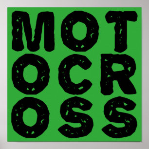 Giant Motocross Logo Dirt Bike Poster Sign