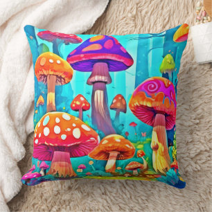 Giant Mushroom Cartoon Art Cushion