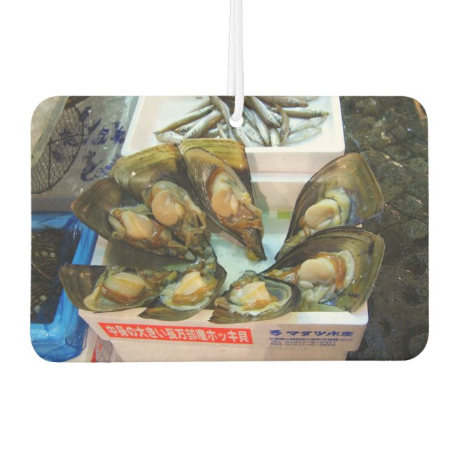 Giant Mussels Tsukiji Fish Market, Tokyo, Japan Car Air Freshener (Front)