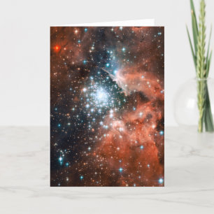 Giant Nebula Star Cluster Space Card