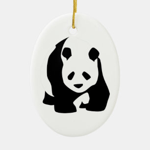 Giant Panda Bear Ceramic Tree Decoration