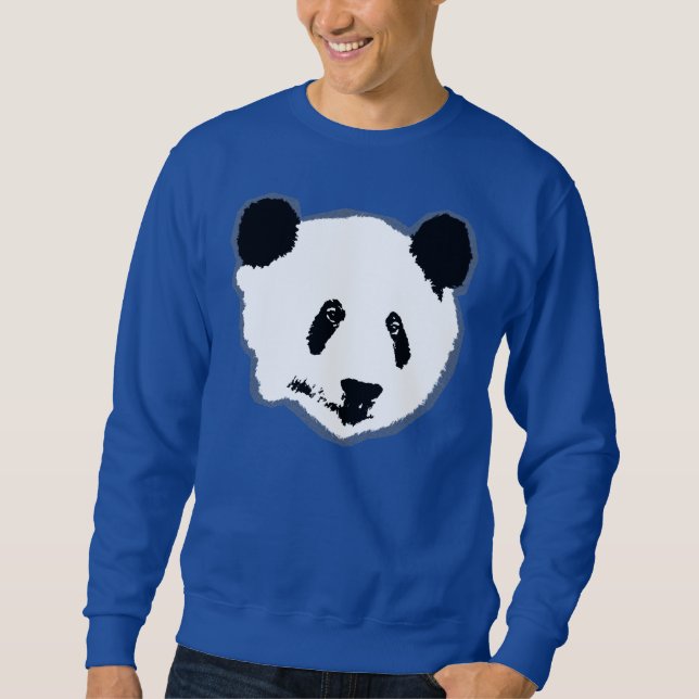 Giant Panda Bear Face Sweatshirt (Front)
