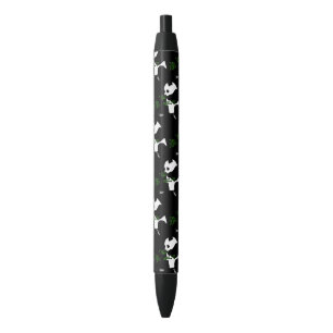 Giant Panda Eats Bamboo Black Ink Pen