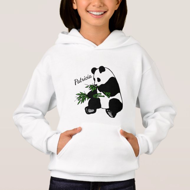 Giant Panda Eats Bamboo Name   (Front)