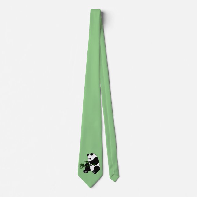 Giant Panda Green Tie (Front)