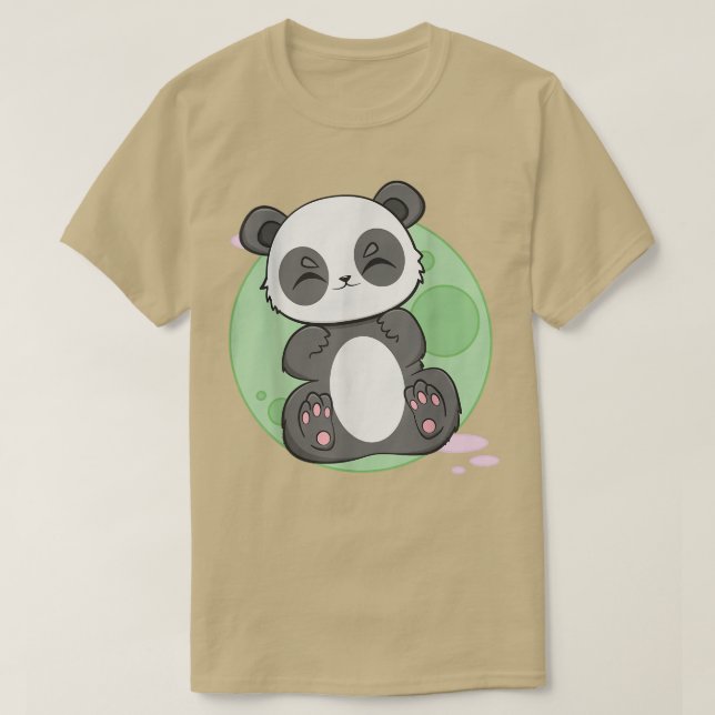 Giant Panda I m Just Here For The Snacks Cute Bear T-Shirt (Design Front)