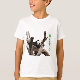 Giant panda in a wild animal zoo photography. T-Shirt