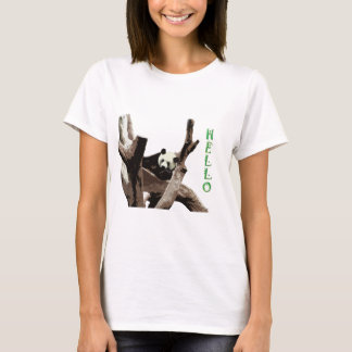 Giant panda in a wild animal zoo photography. T-Shirt