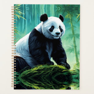 Giant Panda in Bamboo Forest Planner