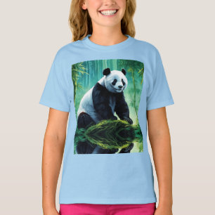 Giant Panda in Bamboo Forest T-Shirt