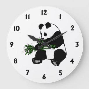 Giant Panda Large Clock